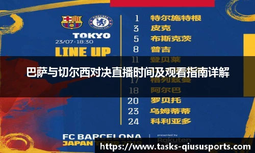 巴萨与切尔西对决直播时间及观看指南详解